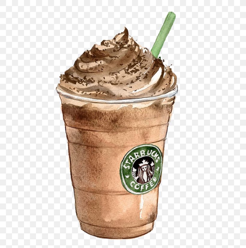 Coffee Tea Latte Starbucks Drawing, PNG, 700x829px, Coffee, Barista, Chocolate Ice Cream, Coffee Cup, Cream Download Free