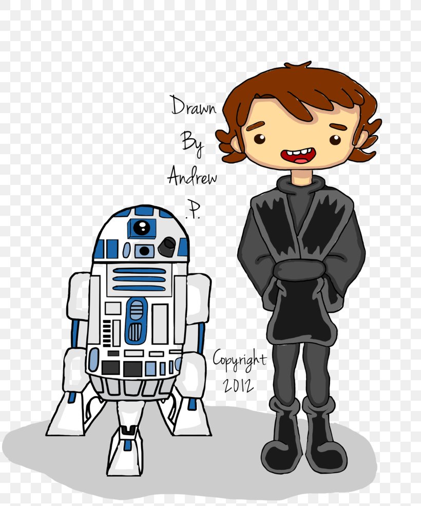 R2-D2 Anakin Skywalker Yoda Chewbacca Cartoon, PNG, 811x985px, Anakin Skywalker, Cartoon, Chewbacca, Deviantart, Drawing Download Free