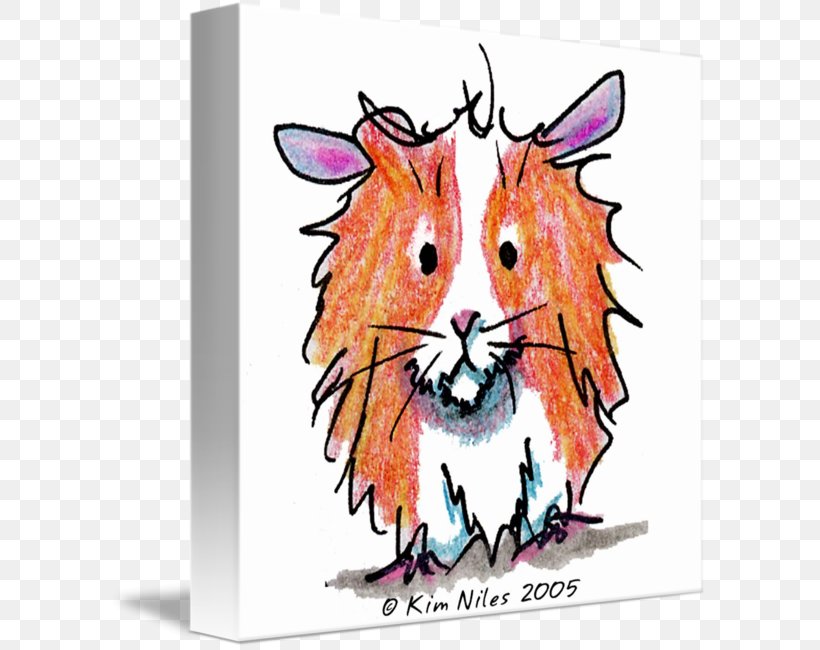 Whiskers Guinea Pig Drawing, PNG, 598x650px, Whiskers, Art, Canvas, Canvas Print, Caricature Download Free