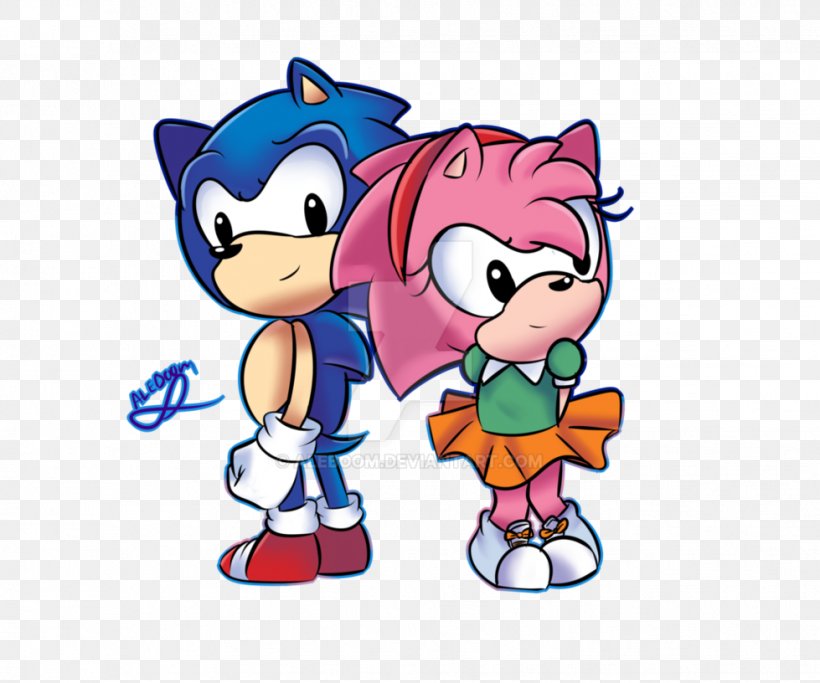 Amy Rose Sonic The Hedgehog Sonic & Sega All-Stars Racing Sonic Colors Knuckles The Echidna, PNG, 979x816px, Watercolor, Cartoon, Flower, Frame, Heart Download Free