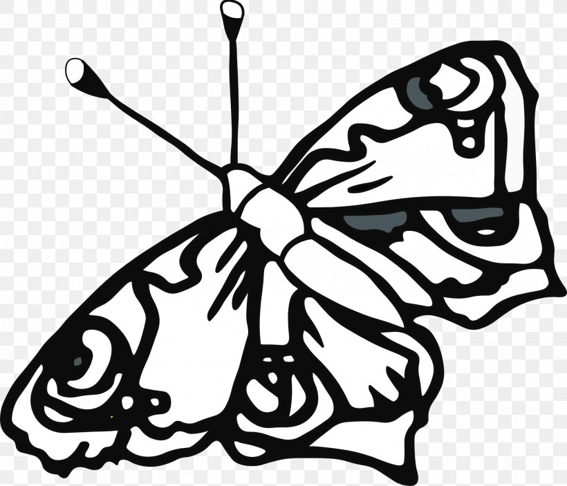 Butterfly Coloring Book Drawing Line Art Clip Art, PNG, 1969x1690px, Butterfly, Art, Artwork, Black And White, Brush Footed Butterfly Download Free