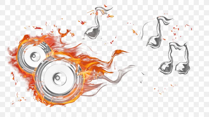 Fire Musical Note, PNG, 1400x784px, Watercolor, Cartoon, Flower, Frame, Heart Download Free