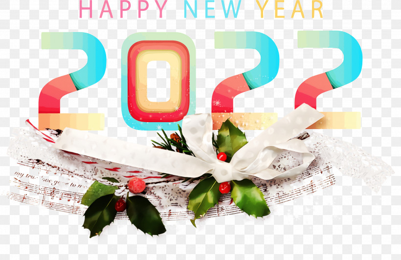 2022 Happy New Year 2022 New Year 2022, PNG, 3000x1947px, Floral Design, Bauble, Christmas Day, Christmas Ornament M, Meter Download Free