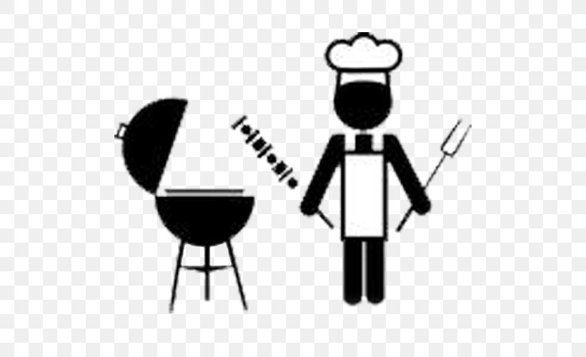 Barbecue Sauce Grilling Drawing, PNG, 500x500px, Barbecue, Barbecue Sauce, Black And White, Chair, Communication Download Free