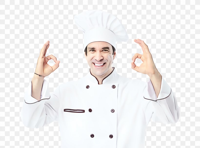 Cook Chef's Uniform Chef Chief Cook Gesture, PNG, 2320x1724px, Watercolor, Chef, Chefs Uniform, Chief Cook, Cook Download Free