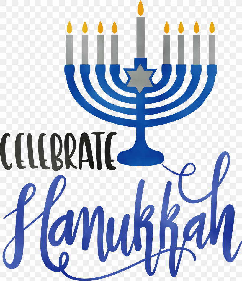 Hanukkah, PNG, 2582x3000px, Hanukkah, Blue, Candle, Candlestick, Cartoon Download Free