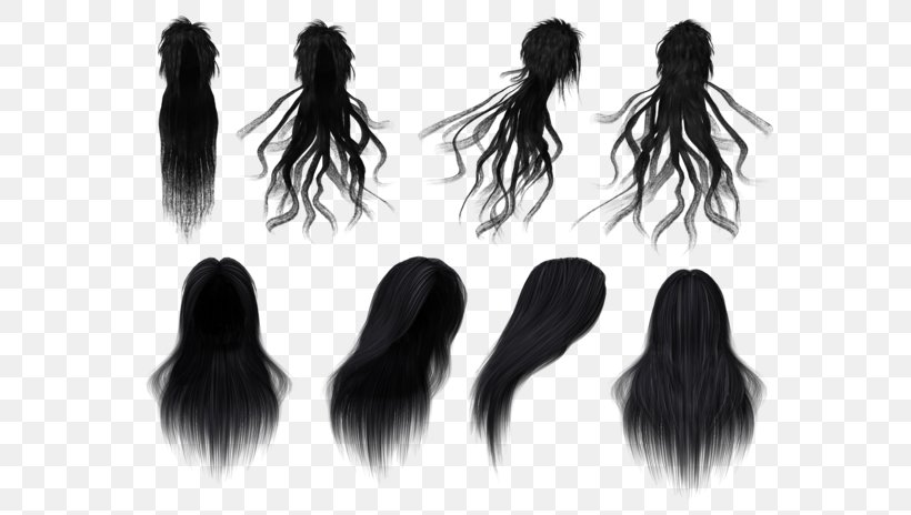Long Hair Black Hair Hair Coloring, PNG, 600x464px, Long Hair, Barber, Black And White, Black Hair, Brown Hair Download Free