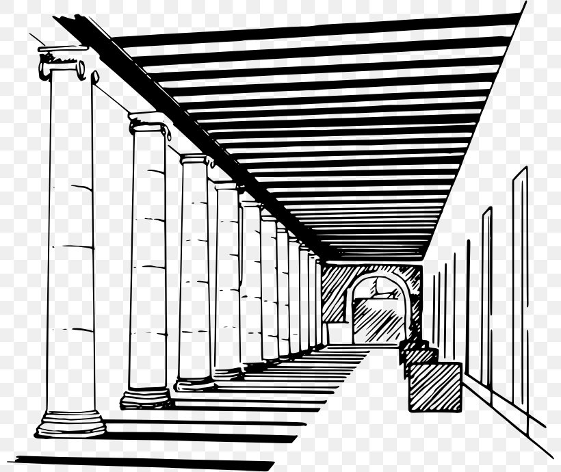 Ancient Greece Architecture Stoa Clip Art, PNG, 800x690px, Ancient Greece, Arch, Architecture, Area, Art Download Free