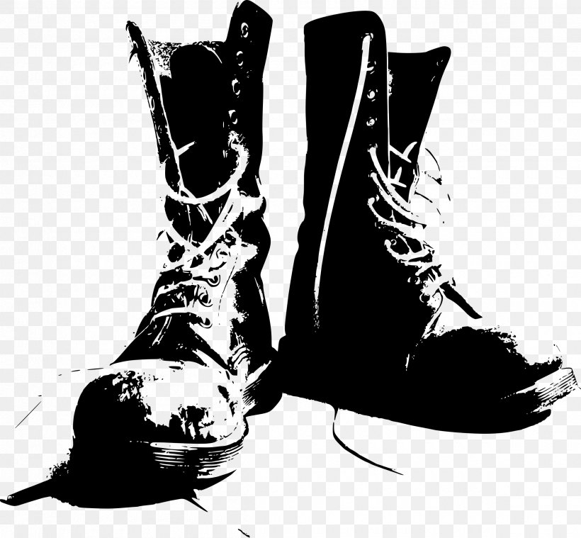 Combat Boot Military Shoe Clip Art, PNG, 2400x2224px, Combat Boot, Army Combat Boot, Black And White, Boot, Clothing Download Free