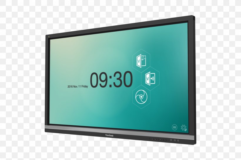 LED-backlit LCD Computer Monitors ViewSonic ViewBoard IFPXX50 Built-in Media Player And Touchscreen (multi Touch) Interactivity, PNG, 1575x1050px, 4k Resolution, Ledbacklit Lcd, Computer Monitor, Computer Monitors, Display Advertising Download Free