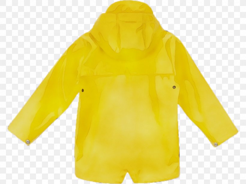 Clothing Yellow Outerwear Raincoat Sleeve, PNG, 960x720px, Watercolor, Clothing, Hood, Jacket, Outerwear Download Free