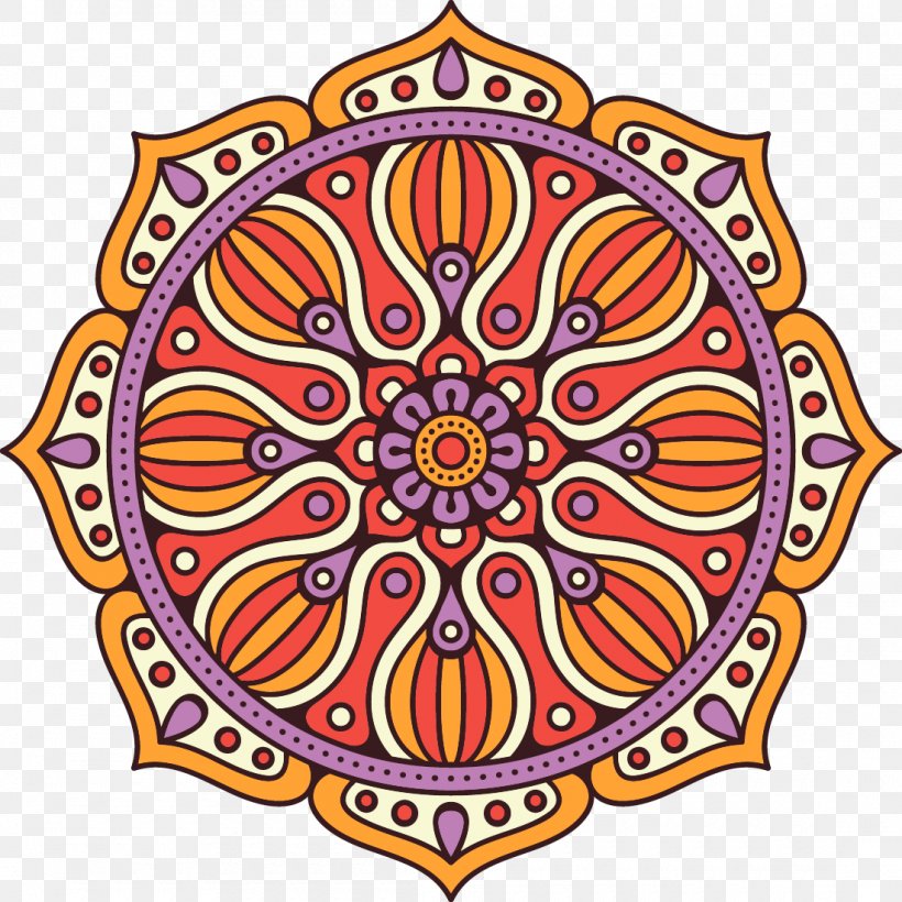 Mandala Euclidean Vector Coloring Book Illustration, PNG, 1100x1100px, Chalice Well, Area, Art, Buddhism, Coloring Book Download Free