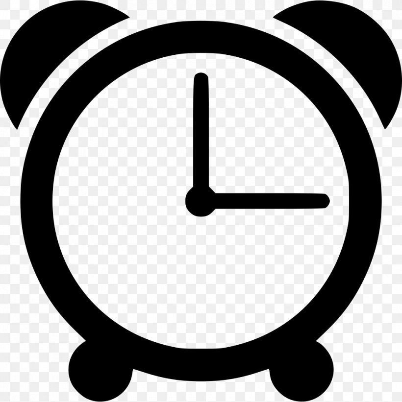 Alarm Clocks, PNG, 980x982px, Clock, Alarm Clocks, Area, Black And White, Internet Download Free