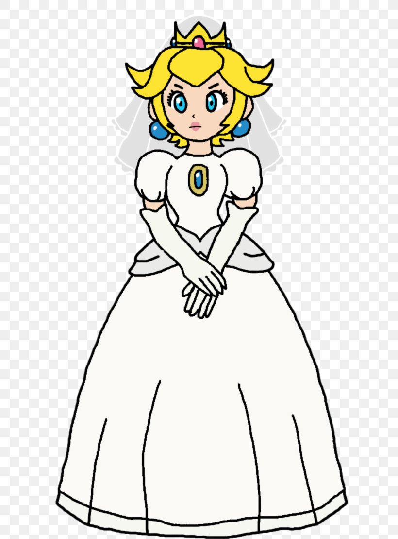 Princess Peach Dress Drawing Art Clip Art, PNG, 720x1109px, Princess Peach, Art, Artwork, Black And White, Cartoon Download Free