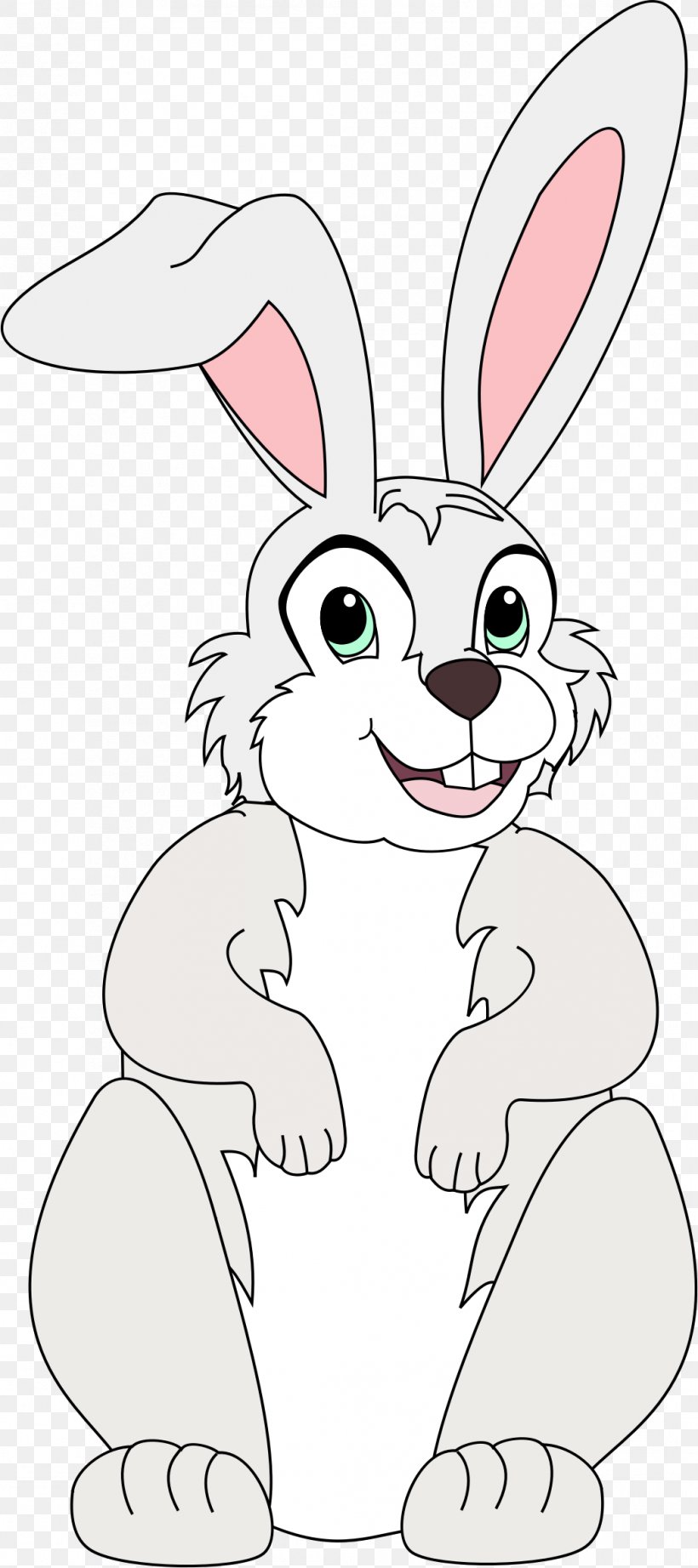 Rabbit Easter Bunny Clip Art, PNG, 1044x2347px, Rabbit, Animal, Animal Figure, Animation, Artwork Download Free