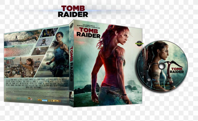 Blu-ray Disc Tomb Raider Film Poster Compact Disc, PNG, 960x590px, 4k Resolution, 2018, Bluray Disc, Advertising, Art Download Free