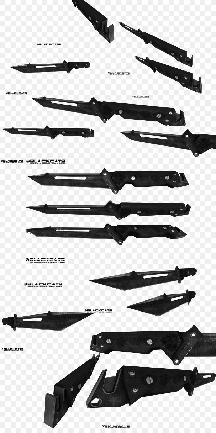 Combat Knife Weapon Throwing Knife Kukri, PNG, 2048x4096px, Knife, Battlefield 2142, Black, Black And White, Cold Weapon Download Free