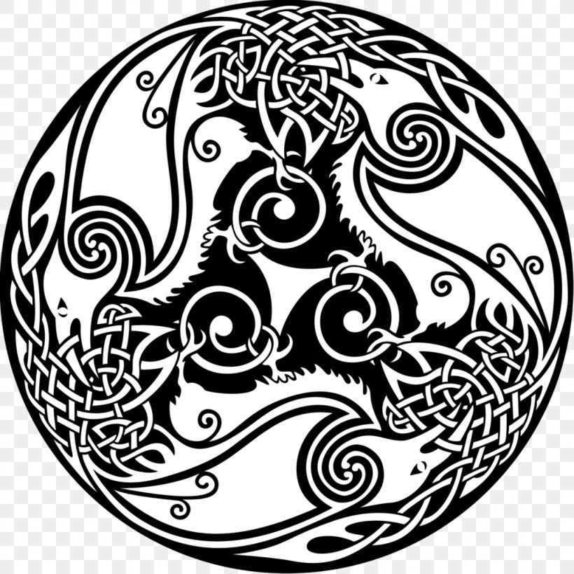 The Morrígan Symbol Celtic Mythology Triskelion Celts, PNG, 1024x1024px ...