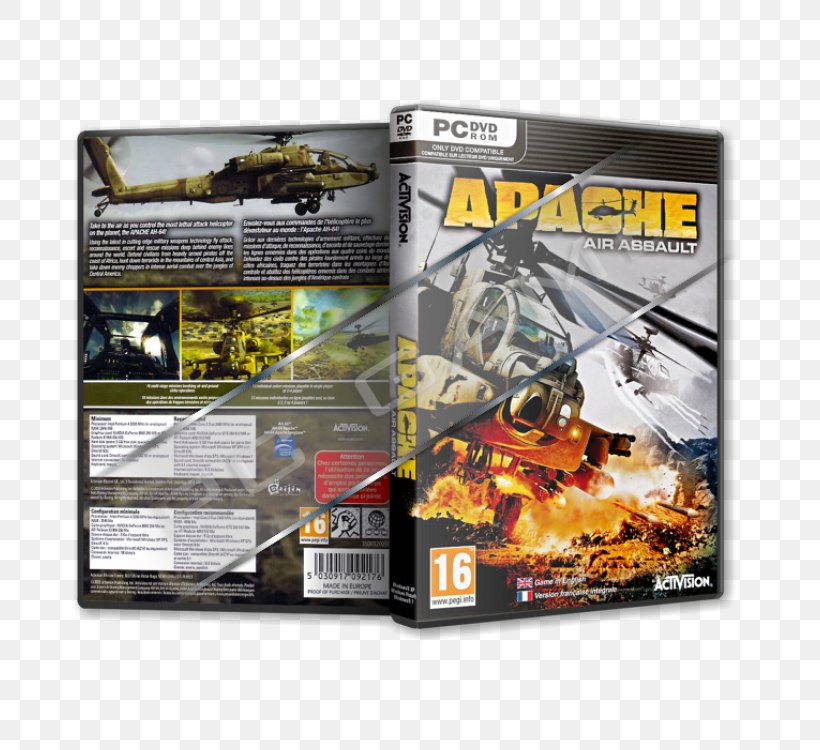 Apache: Air Assault Xbox 360 Video Game PC Game Activision Blizzard, PNG, 750x750px, Apache Air Assault, Activision Blizzard, Pc Game, Personal Computer, Video Game Download Free