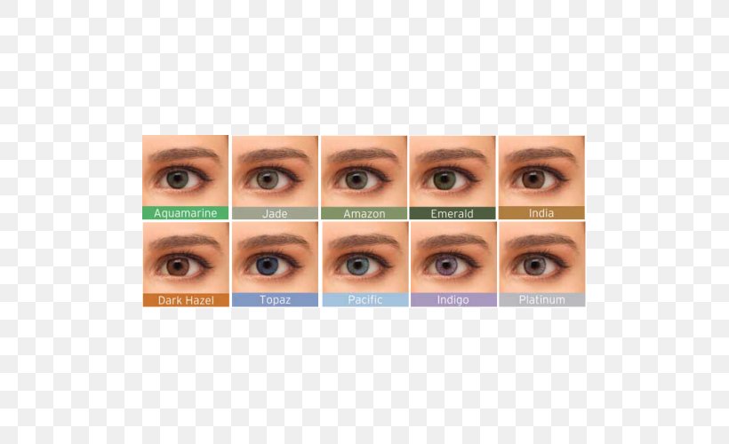 Contact Lenses Eye Color Bausch & Lomb, PNG, 500x500px, Contact Lenses, Acuvue, Bausch Lomb, Brown, Cheek Download Free