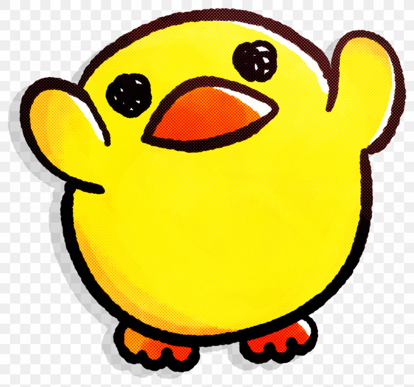 Emoticon, PNG, 1060x990px, Yellow, Beak, Bird, Cartoon, Emoticon Download Free