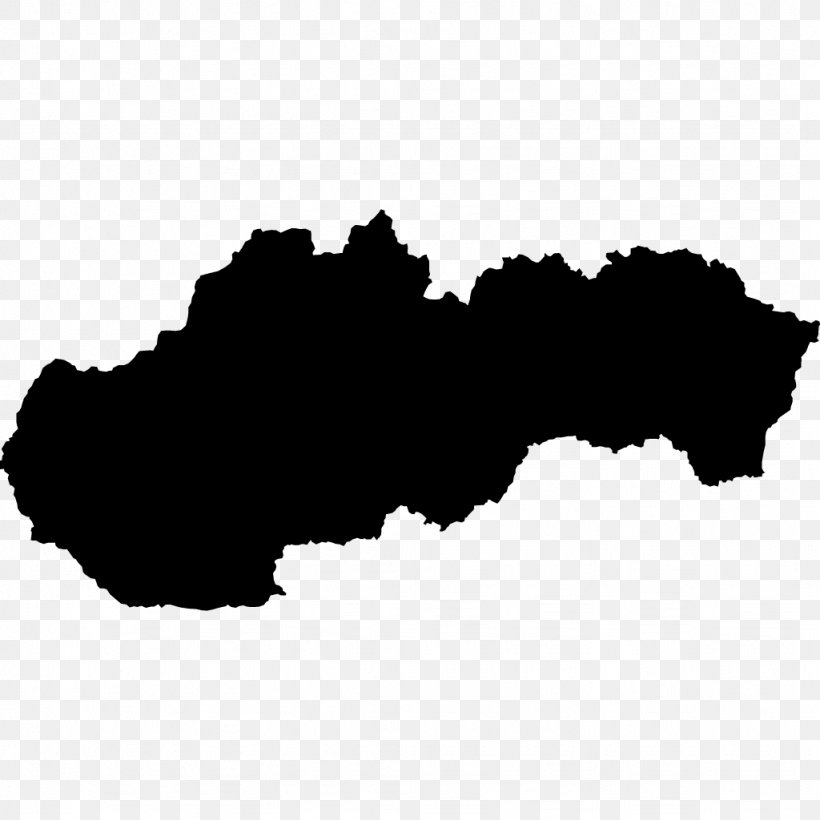 Flag Of Slovakia Map Royalty-free, PNG, 1024x1024px, Slovakia, Black, Black And White, Drawing, Flag Of Slovakia Download Free