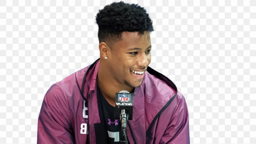 Football Background, PNG, 2668x1500px, Saquon Barkley, Audio Equipment, Black Hair, Football, Forehead Download Free