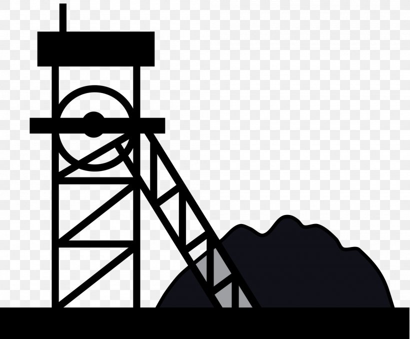 Coal Mining Clip Art, PNG, 2000x1654px, Coal Mining, Black, Black And White, Brand, Coal Download Free