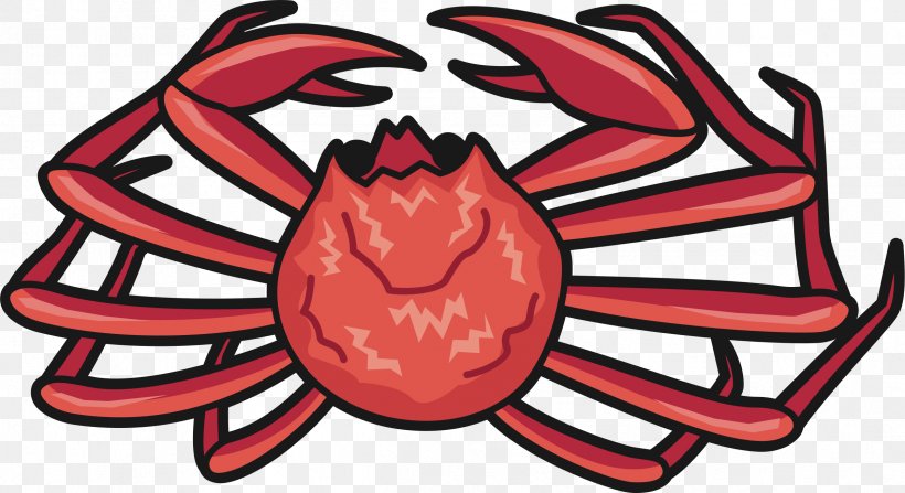 Snow Crab Tomalley Red King Crab Charybdis Japonica, PNG, 2399x1310px, Watercolor, Cartoon, Flower, Frame, Heart Download Free