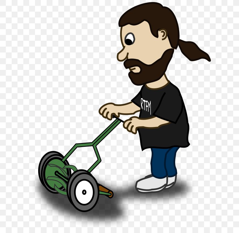 Lawn Mower Cartoon Clip Art, PNG, 629x800px, Lawn Mower, Cartoon, Cutting, Dalladora, Human Behavior Download Free