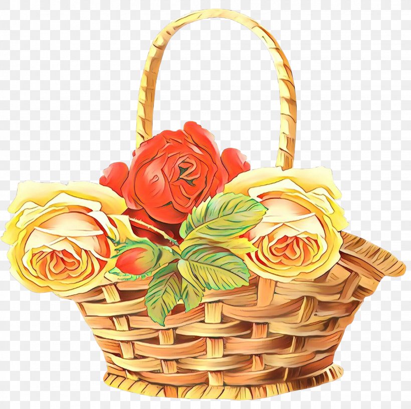 Rose, PNG, 1522x1515px, Cartoon, Basket, Cut Flowers, Flower, Flower Girl Basket Download Free