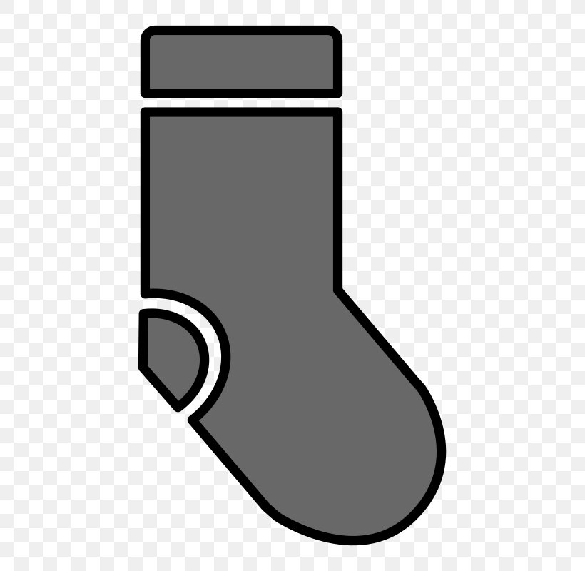 Sock Clip Art, PNG, 503x800px, Sock, Black, Black And White, Clothing, Computer Network Download Free