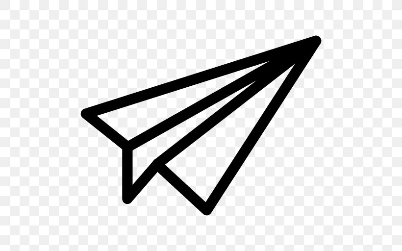Airplane Paper Plane Drawing Clip Art, PNG, 512x512px, Airplane, Black And White, Drawing, Paper, Paper Plane Download Free
