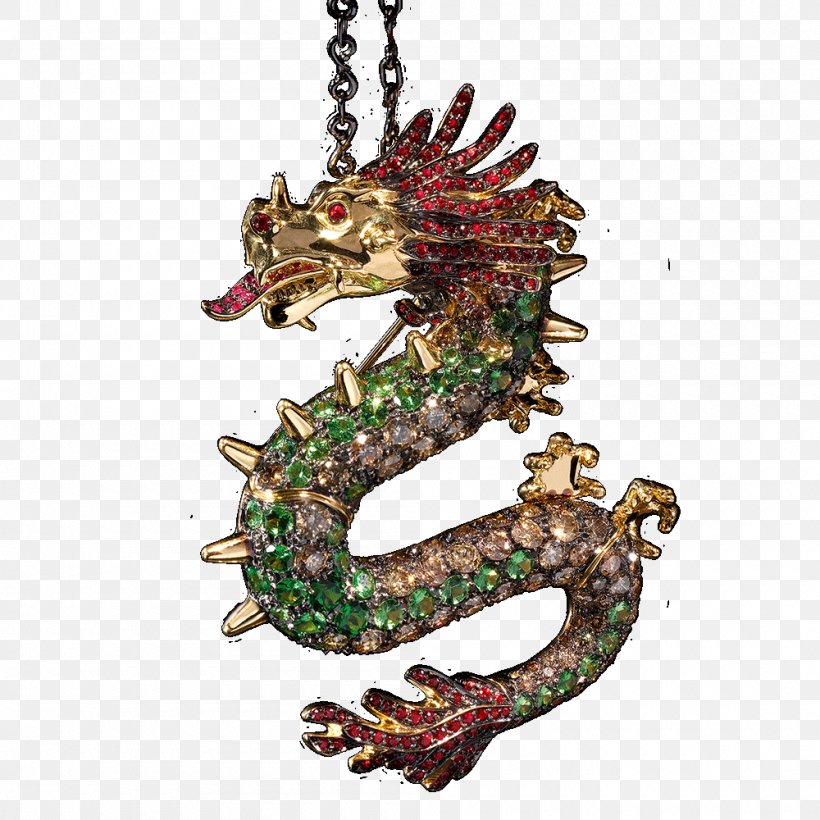 Charms & Pendants Earring Jewellery Gemstone, PNG, 1000x1000px, Charms Pendants, Brooch, Carat, Clothing Accessories, Dragon Download Free