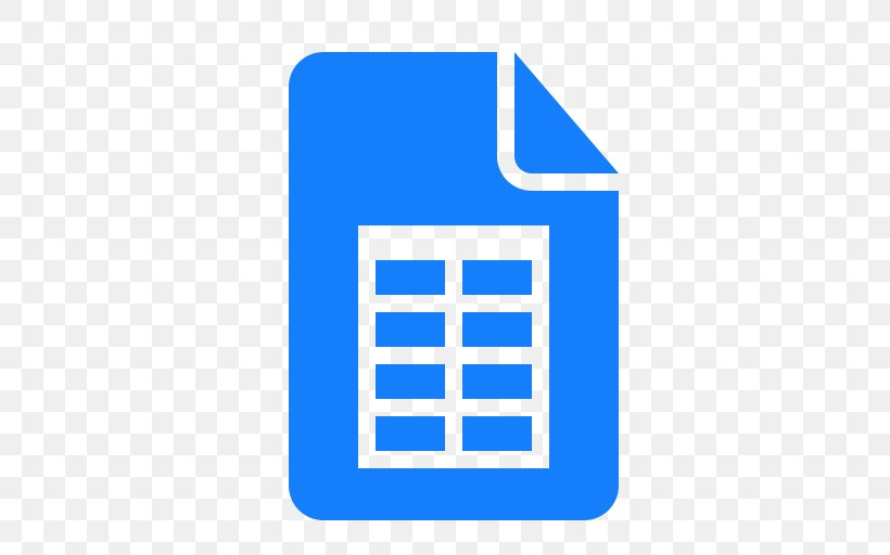 Google Docs G Suite Spreadsheet Google Sheets, PNG, 512x512px, Google Docs, Area, Blue, Brand, Electric Blue Download Free