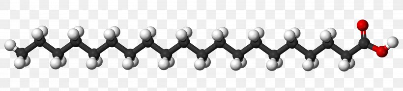 Stearic Acid Fatty Acid Saturated Fat Molecule, PNG, 3000x685px, Stearic Acid, Acid, Arachidic Acid, Ballandstick Model, Black Download Free