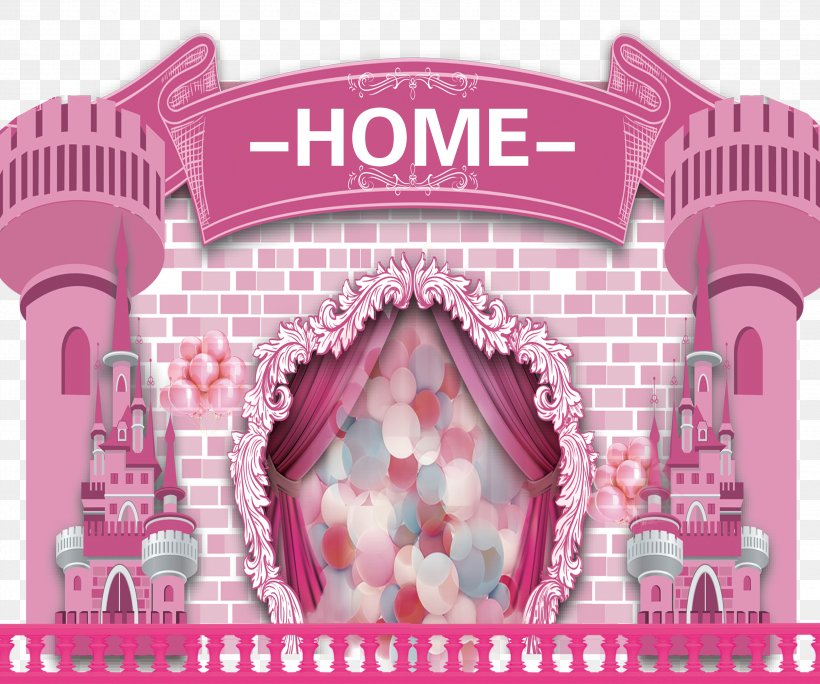 Pink Cartoon Download, PNG, 3402x2839px, Pink, Animation, Cartoon, Color, Fairy Tale Download Free