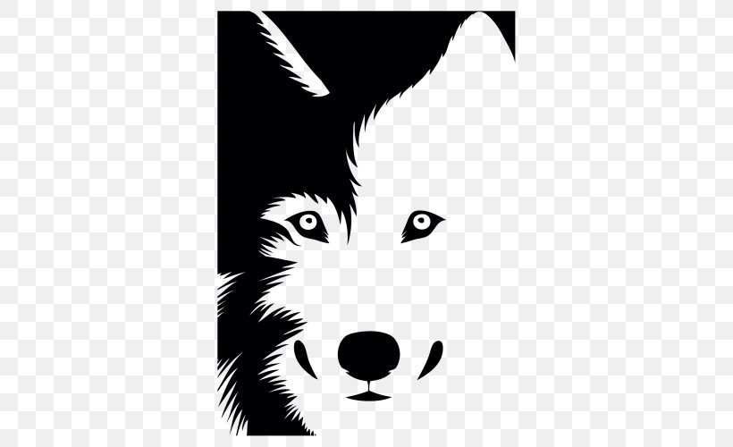 Wolf Vector Graphics Clip Art Illustration Image, PNG, 500x500px, Wolf, Art, Black, Black And White, Carnivoran Download Free
