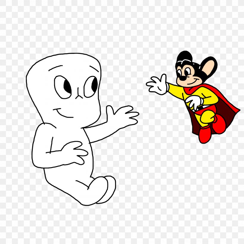 Casper Mighty Mouse Cartoon Baby Huey Comics, PNG, 1600x1600px, Watercolor, Cartoon, Flower, Frame, Heart Download Free