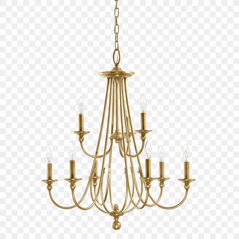 Lighting Chandelier Kichler Light Fixture, PNG, 1200x1200px, Light, Brass, Brushed Metal, Candle, Candlestick Download Free