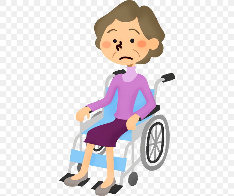 Wheelchair Cartoon Sitting Riding Toy Vehicle, PNG, 406x686px, Wheelchair, Cartoon, Child, Riding Toy, Sitting Download Free