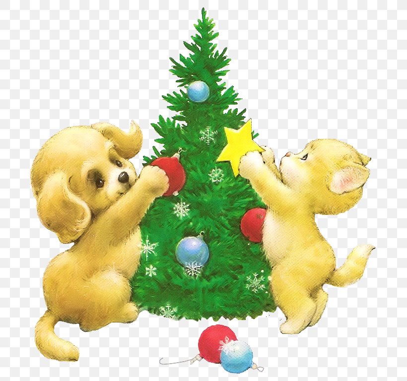 Christmas Tree Christmas Ornament Stuffed Animals & Cuddly Toys, PNG, 733x768px, Christmas Tree, Carnivora, Carnivoran, Christmas, Christmas Decoration Download Free