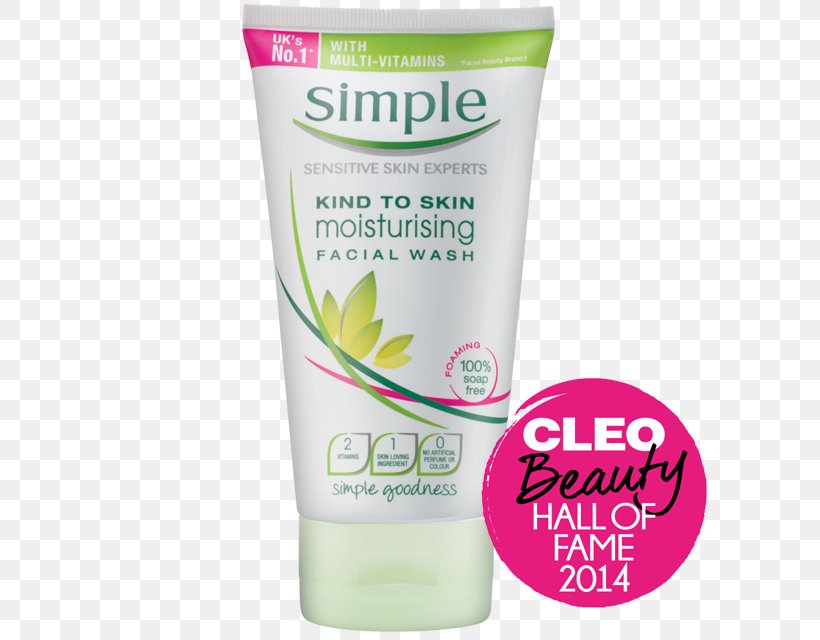Simple Skincare Cleanser Skin Care Simple Kind To Skin Hydrating Light Moisturiser Moisturizer, PNG, 640x640px, Simple Skincare, Body Wash, Cleanser, Cosmetics, Cream Download Free