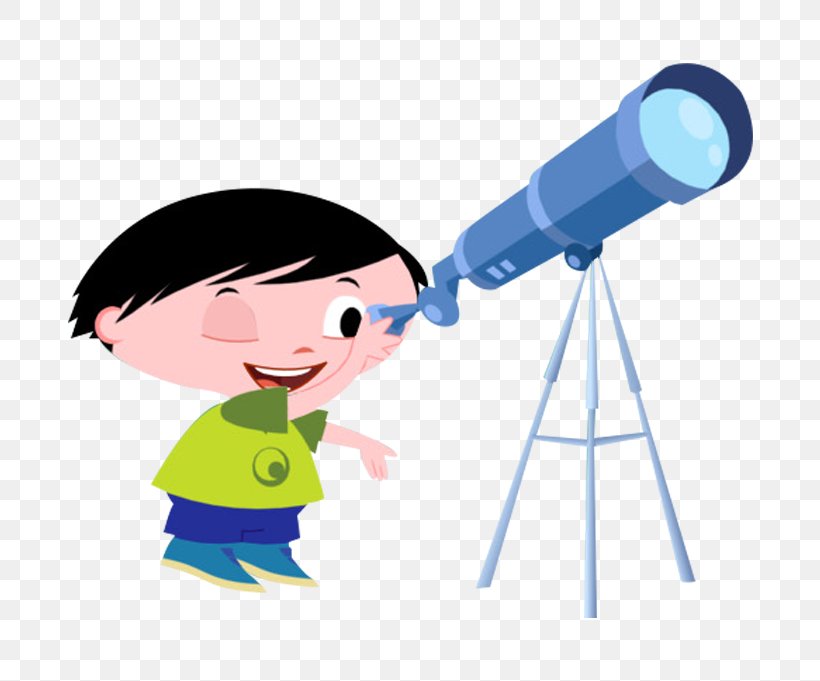 Small Telescope Photography, PNG, 698x681px, 3d Computer Graphics, Small Telescope, Blue Telescope, Boy, Cartoon Download Free