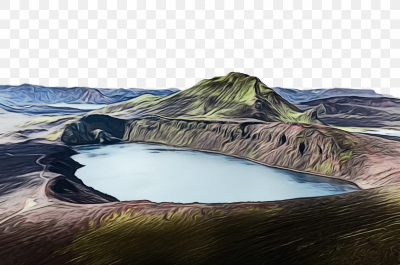 Iceland Crater Lake Water Resources Cape Breton Highlands National Park, PNG, 1200x799px, Watercolor, Cape Breton Highlands National Park, Computer Monitor, Crater Lake, Highland Download Free