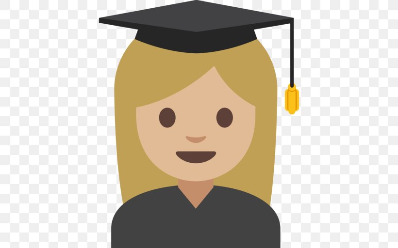 Emoji Clip Art Diploma Of Higher Education, PNG, 512x512px, Emoji, Academic Degree, Academic Dress, Art, Black Hair Download Free
