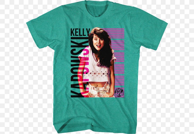T-shirt Kelly Kapowski Clothing Zachary 'Zack' Morris, PNG, 600x570px, Tshirt, Active Shirt, Brand, Clothing, Costume Download Free