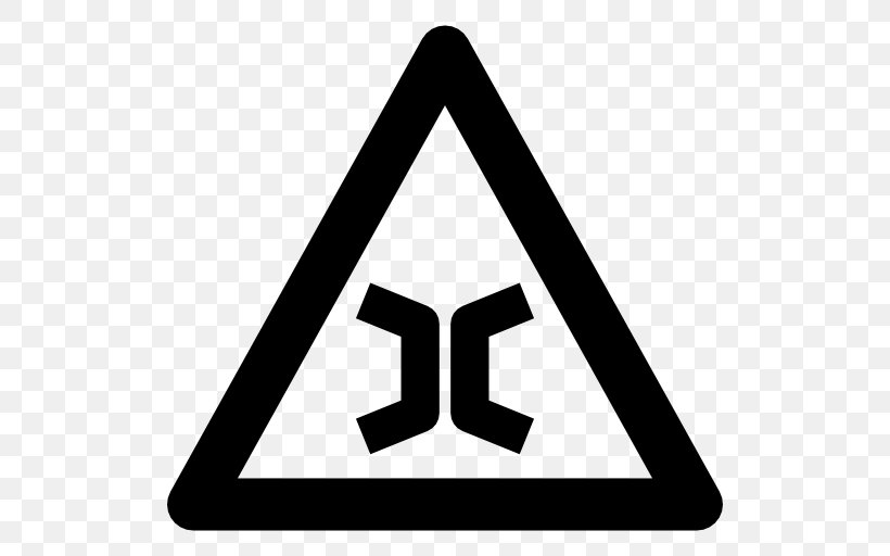 Warning Sign Traffic Sign Hazard Symbol, PNG, 512x512px, Warning Sign, Area, Black, Black And White, Brand Download Free