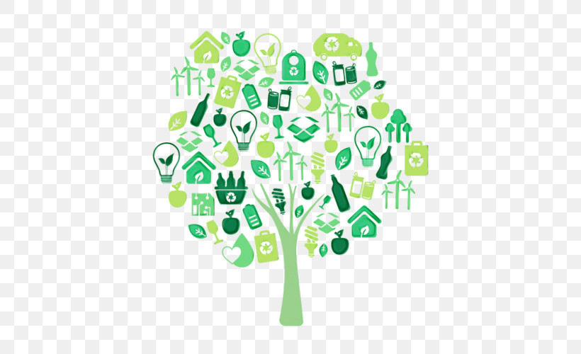 Logo Green Line M-tree Meter, PNG, 500x500px, Watercolor, Behavior, Green, Human, Line Download Free