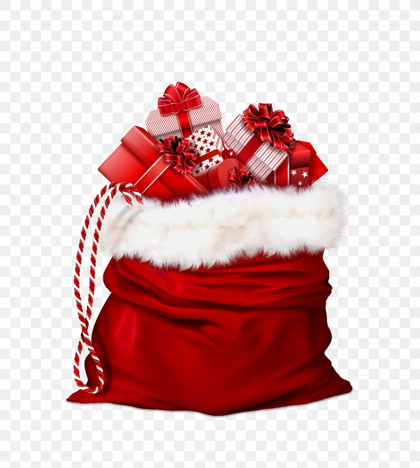 Santa Claus Gift Wrapping Christmas Gift, PNG, 4297x4789px, Santa Claus, Bag, Child, Christmas, Christmas And Holiday Season Download Free